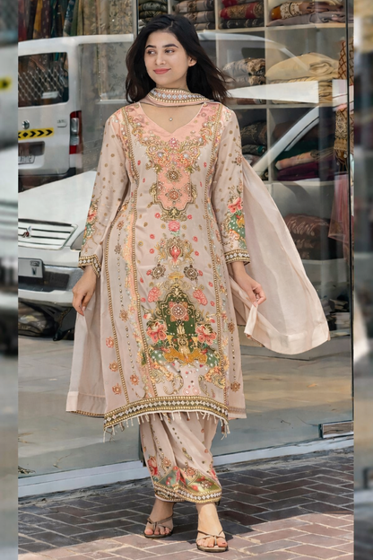 Mannat-Heavy Fancy Pair With Dupatta set